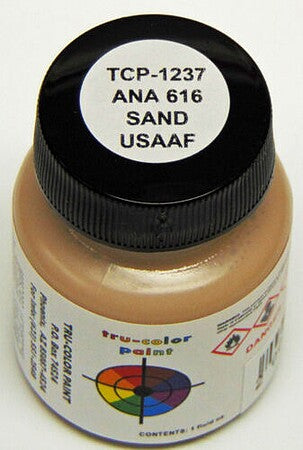 Tru-Color 1237 ANA 616 Sand North Africa 1oz. Acrylic Model Paint