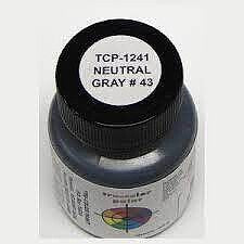 Tru-Color 1241 US Neutral Gray #43 1oz. Acrylic Model Paint