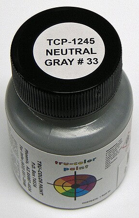 Tru-Color 1245 US Neutral Gray #33 1oz. Acrylic Model Paint