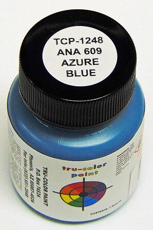 Tru-Color 1248 ANA 609 Azure Blue 1oz. Acrylic Model Paint