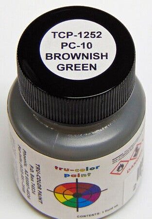 Tru-Color 1252 PC-10 Olive Drab Green #2 1oz. Acrylic Model Paint