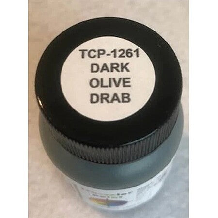 Tru-Color 1261 Dark Olive Drab #4 1 oz. Acrylic Model Paint
