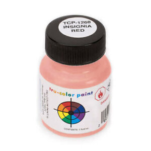 Tru-Color 1268 Insignia Red 1 oz. Acrylic Model Paint