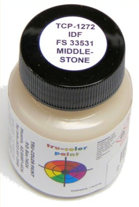 Tru-Color 1272 FS33531 IDF Middlestone 1 oz. Acrylic Model Paint