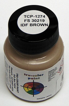 Tru-Color 1274 FS30219 IDF Brown 1 oz. Acrylic Model Paint