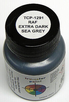 Tru-Color 1291 Extra Dark Sea Gray 1 oz. Acrylic Model Paint