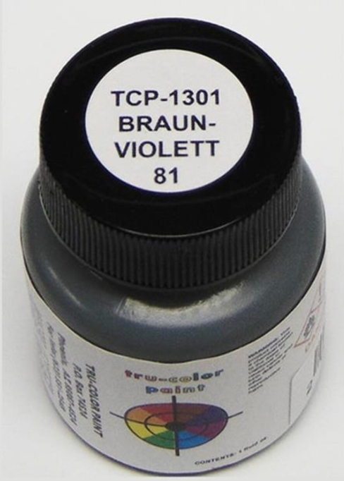 Tru-Color 1301 Braunviolett 81 Solvent Based Acrylic Paint 1oz