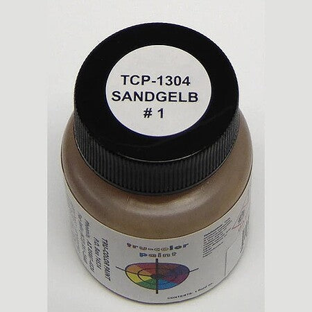 Tru-Color 1304 Sandgelb 1 Solvent Based Acrylic Paint 1oz
