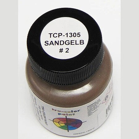 Tru-Color 1305 Sandgelb 2 Solvent Based Acrylic Paint 1oz