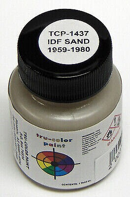 Tru-Color 1437 Tank Sand 1959-1980 Solvent Based Acrylic Paint 1oz