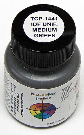 Tru-Color 1441 IDF Uniform Medium Green Solvent Based Acrylic Paint 1oz