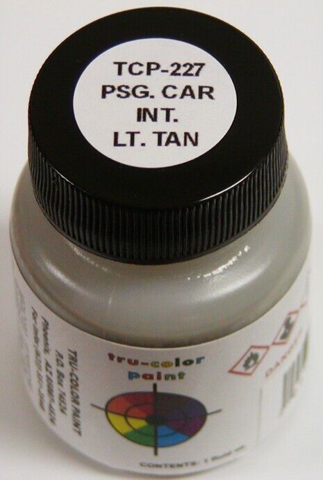 Tru-Color 227 Passenger Car Interior Light Tan, 1 oz. Acrylic Model Paint