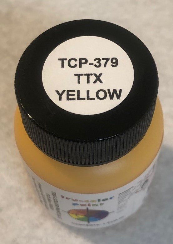 Tru-Color 379 TTX Leasing Yellow 1 oz. Acrylic Model Paint