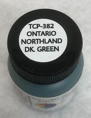 Tru-Color 382 Ontario Northland Dark Green 1 oz. Acrylic Model Paint