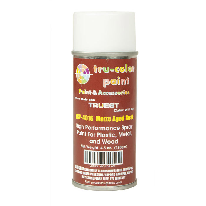 Matte Rust Color Tru-Color 4016 Matte Aged Rust High Performance Spray Paint 4.5oz ...