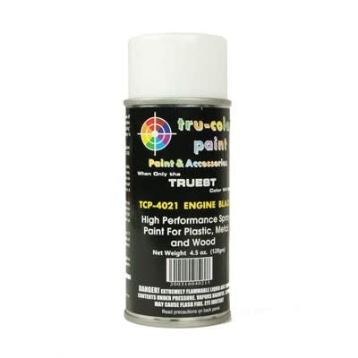 Tru-Color 4021 Gloss Engine Black High Performance Spray Paint 4.5oz