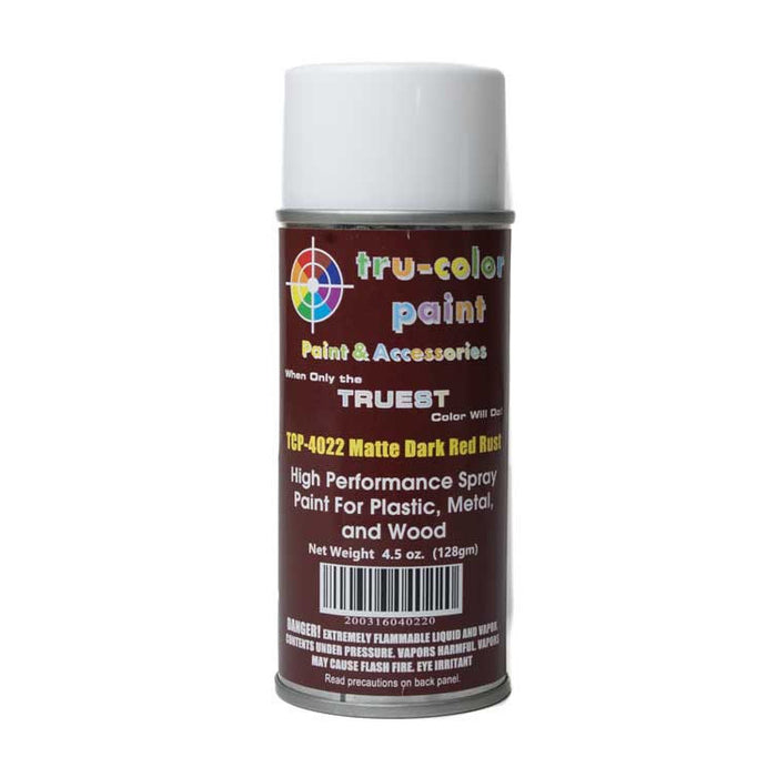 Tru-Color 4022 Matte Dark Rust High Performance Spray Paint 4.5oz
