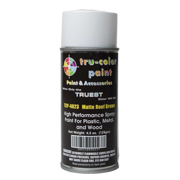 Tru-Color 4023 Matte Roof Brown High Performance Spray Paint 4.5oz