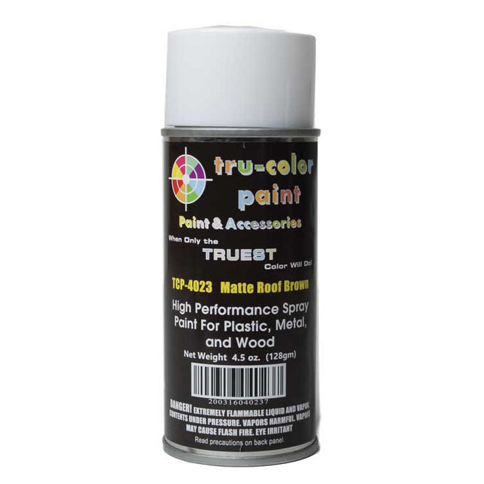 Tru-Color 4023 Matte Roof Brown High Performance Spray Paint 4.5oz
