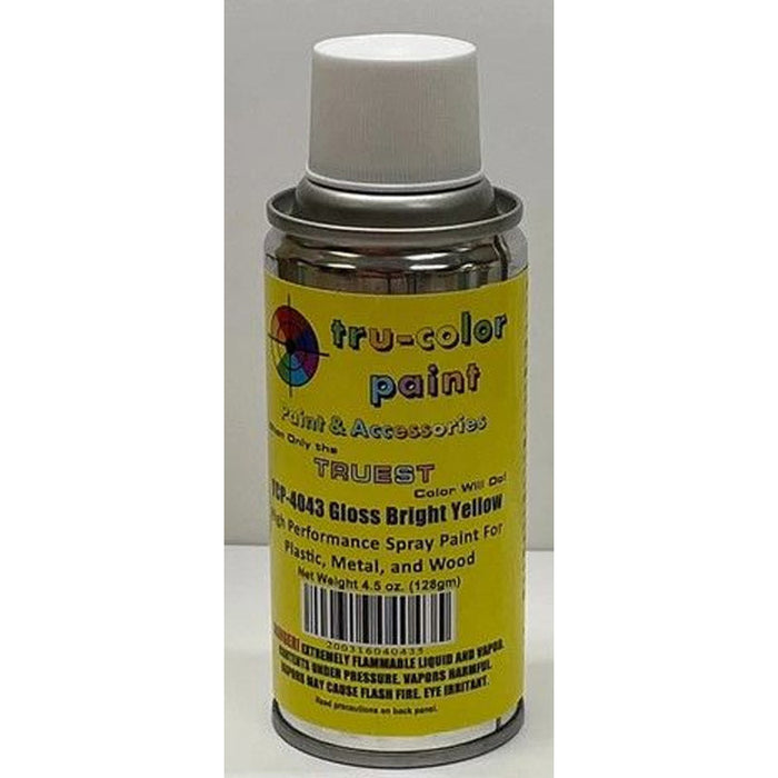 Tru-Color 4043 Gloss Medium Yellow High Performance Spray Paint 4.5oz