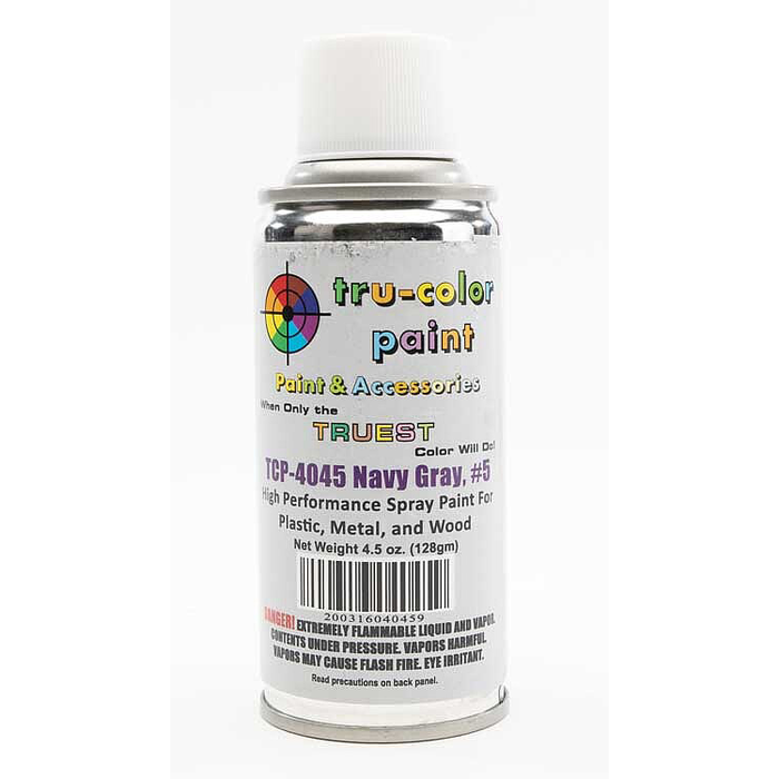 Tru-Color 4045 Navy Gray #5 High Performance Spray Paint 4.5oz
