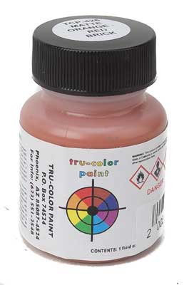 Tru-Color 426 Matte Orange-Red Brick 1 oz. Acrylic Model Paint