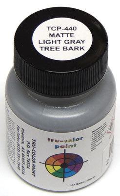 Tru-Color 440 Matte Light Gray Tree Bark 1 oz. Acrylic Model Paint