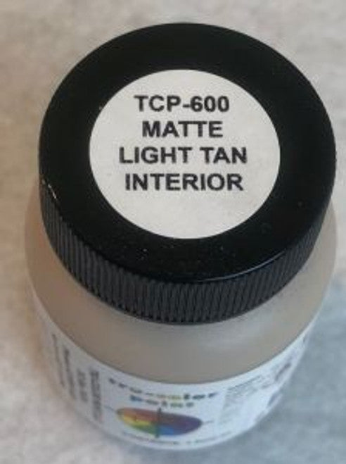Tru-Color 600 Automotive Interior Light Tan 1 oz. Acrylic Model Paint