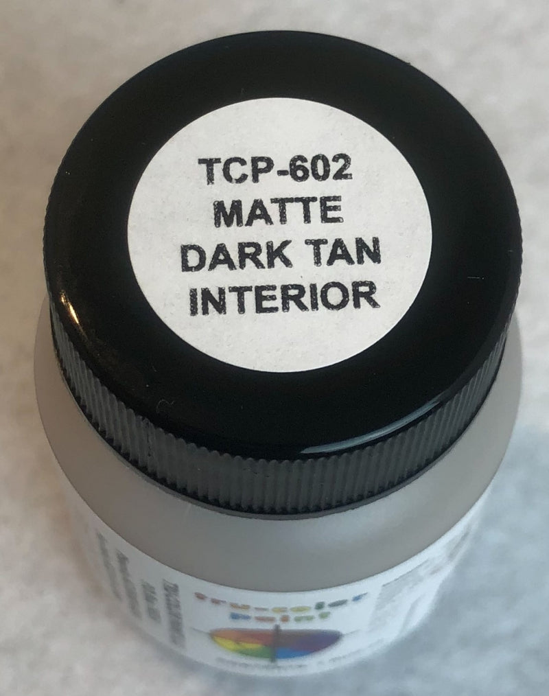 Tru-Color 602 Automotive Interior Dark Tan 1 oz. Acrylic Model Paint