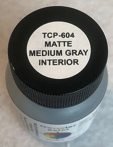 Tru-Color 604 Automotive Interior Medium Gray 1 oz. Acrylic Model Paint