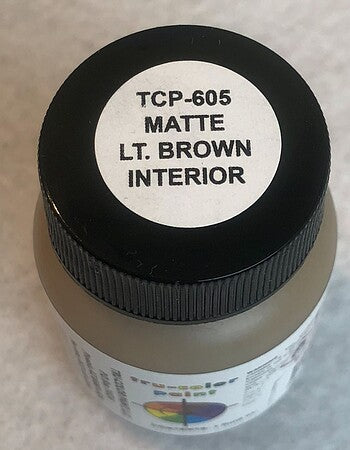 Tru-Color 605 Automotive Interior Light Brown 1 oz. Acrylic Model Paint