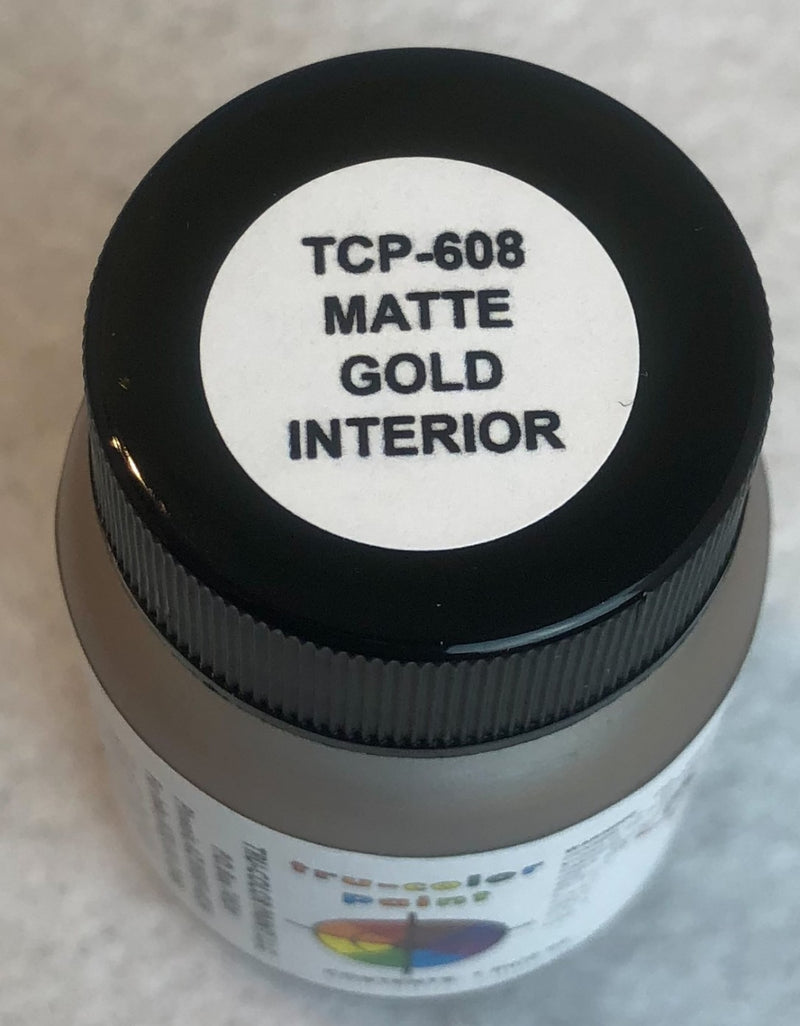 Tru-Color 608 Automotive Interior Gold 1 oz. Acrylic Model Paint