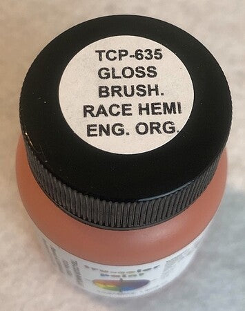 Tru-Color 635 Gloss Brushable Race Hemi Orange 1 oz. Acrylic Model Paint