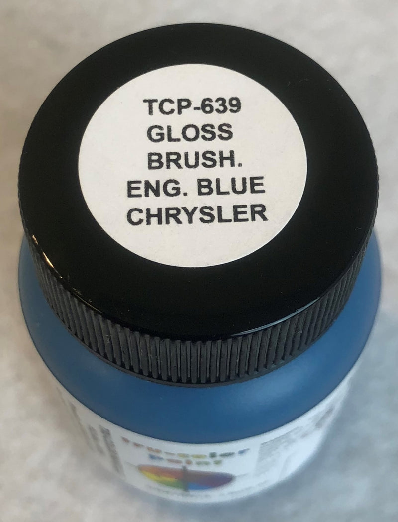 Tru-Color 639 Gloss Brushable Chrysler Engine Blue 1 oz. Acrylic Model Paint