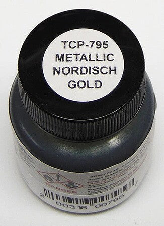 Tru-Color 795 Nordisch Gold Metallic 1 oz. Acrylic Model Paint