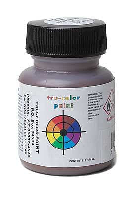Tru-Color 876 Brushable Flat Dark Wooden Rifle Stock 1 oz. Acrylic Model Paint