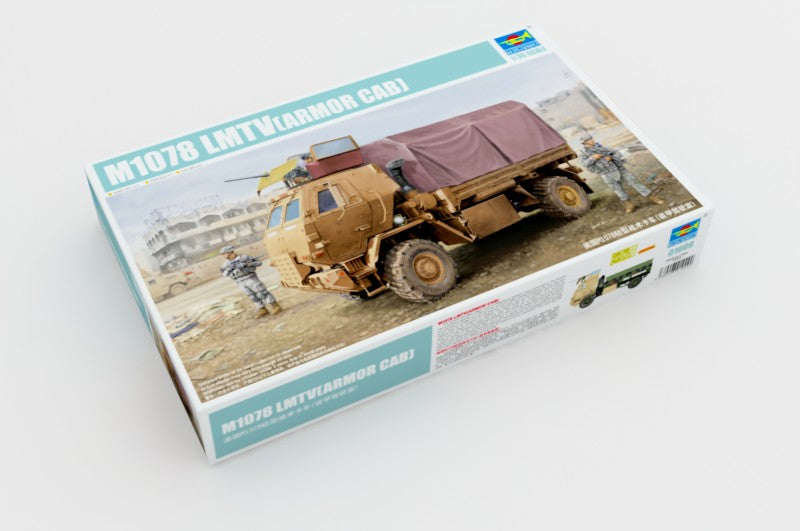 Trumpeter Scale Models 1009 1/35 M1078 LMTV (Light Medium Tactical Vehicle) Cargo Truck with Armored Cab Model Kit