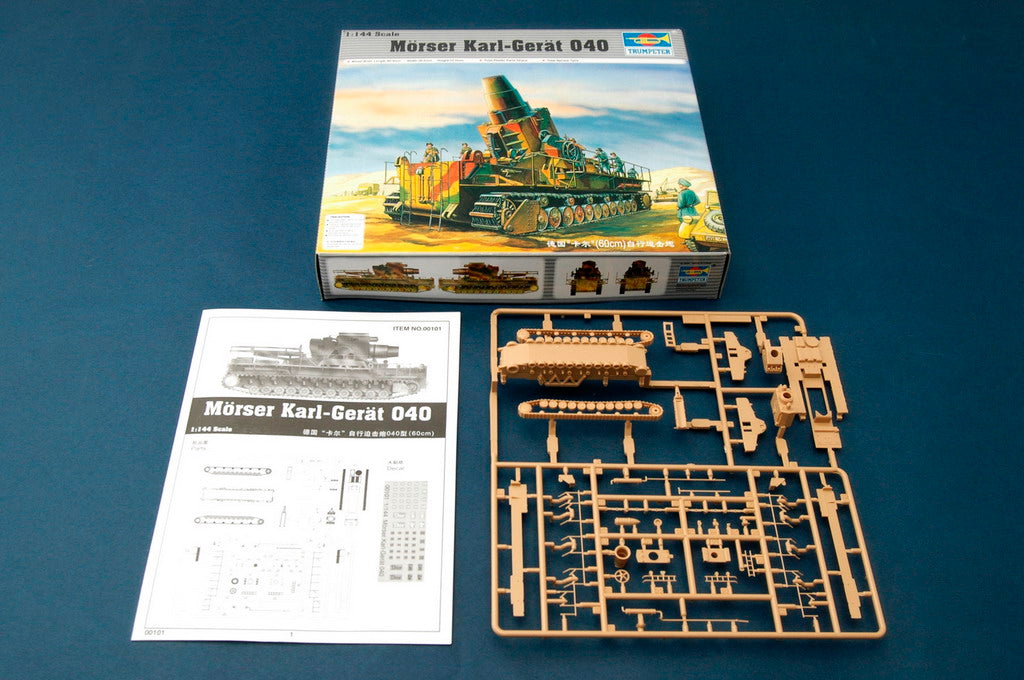 Trumpeter Scale Models 101 1/144 German Morser Karl-Gerat 040/041 Gun Initial Version Model Kit
