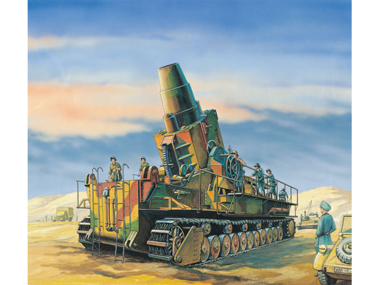Trumpeter Scale Models 101 1/144 German Morser Karl-Gerat 040/041 Gun Initial Version Model Kit