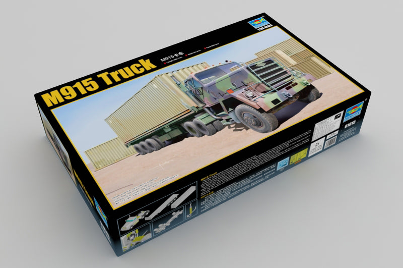 Trumpeter Scale Models 1015 1/35 US M915 Army Truck with Container Trailer Model Kit