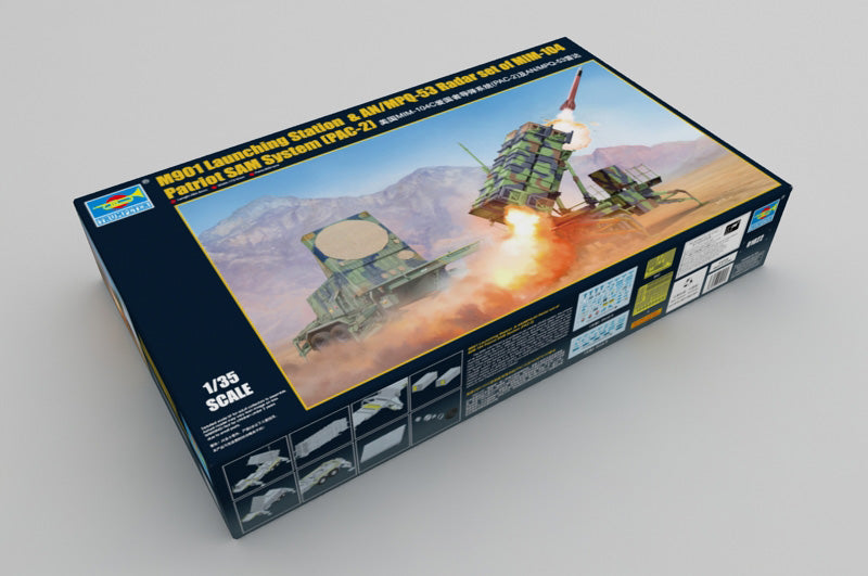 Trumpeter Scale Models 1022 1/35 M901 Launching Station & AN/MPQ-53 Radar Set of MIM-04 Patriot SAM System (PAC-2) Model Kit