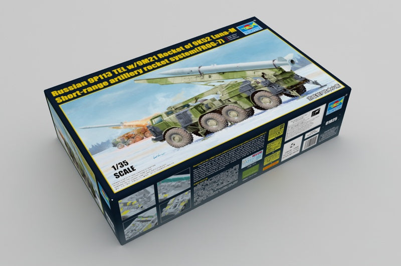 Trumpeter Scale Models 1025 1/35 Russian 9P113 TEL with 9M21 Rocket of 9K52 Luna-M Short-Range Artillery Rocket System (FROG-7) Model Kit