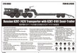 Trumpeter Scale Models 1039 1/35 Russian KZKT-7428 Transporter with KZKT-9101 Semi-Trailer Model Kit