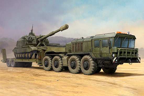 Trumpeter Scale Models 1039 1/35 Russian KZKT-7428 Transporter with KZKT-9101 Semi-Trailer Model Kit