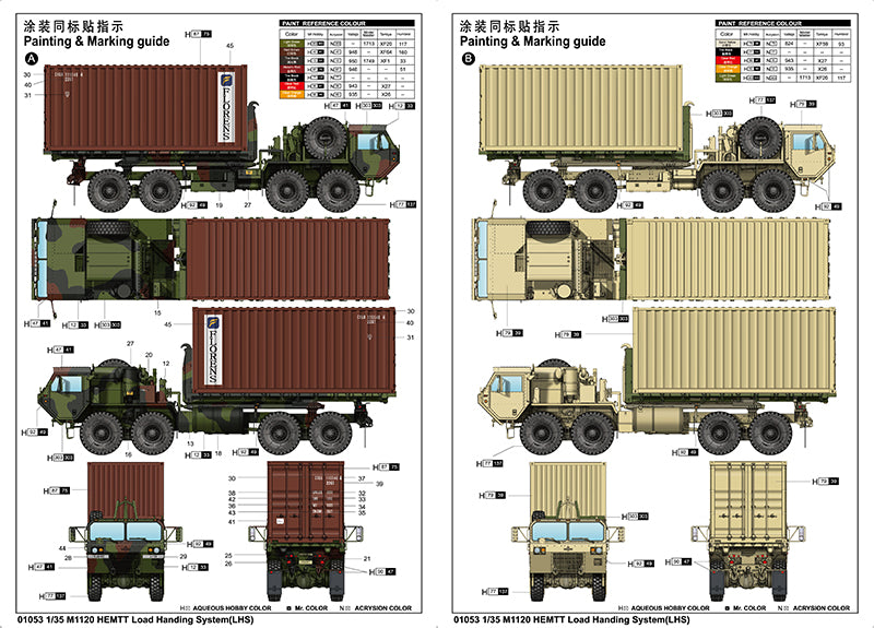 Trumpeter Scale Models 1053 1/35 M1120 HEMTT Load Handling System (LHS) Model Kit