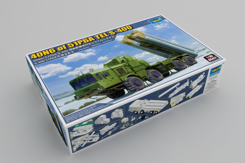 Trumpeter Scale Models 1057 1/35 Russian 40N6 of 51P6A TEL S400 Surface-to-Air Missile System Model Kit