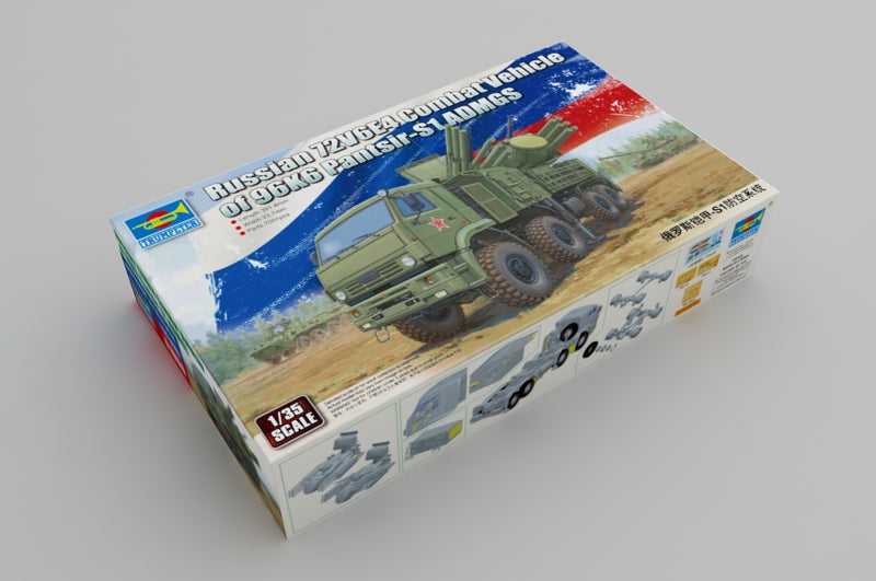 Trumpeter Scale Models 1060 1/35 Russian 72V6E4 Combat Vehicle of 96K6 Pantsir-S1 ADMGS Model Kit