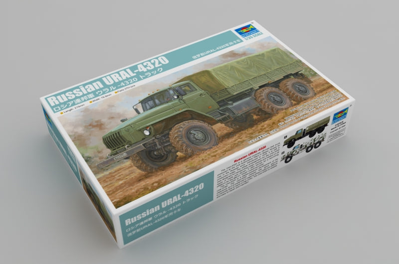 Trumpeter Scale Models 1072 1/35 Russian URAL 4320 Truck with Stake Body Model Kit