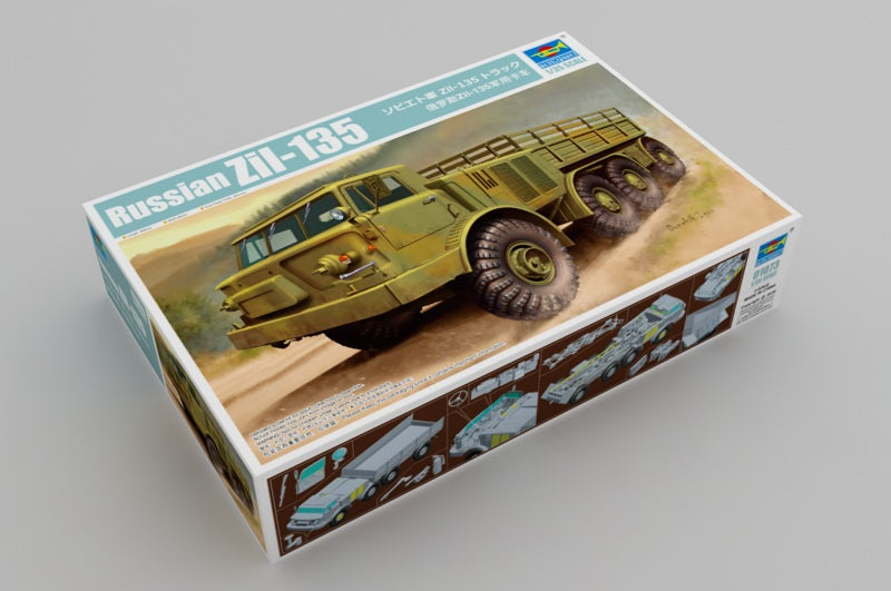 Trumpeter Scale Models 1073 1/35 Russian Zil135 Military truck with Stake Body Model Kit