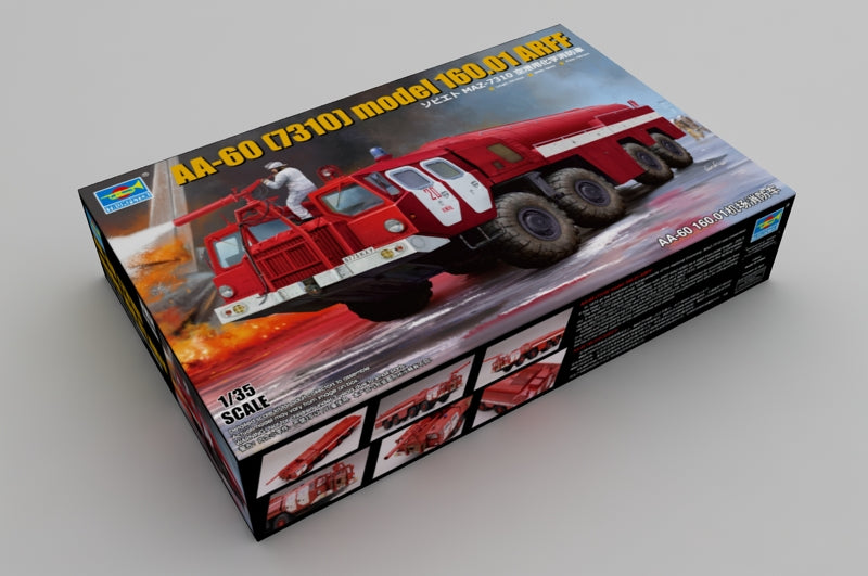 Trumpeter Scale Models 1074 1/35 AA60 (MAZ7310) Model 160.01 ARFF Airport Fire Fighting Vehicle Model Kit